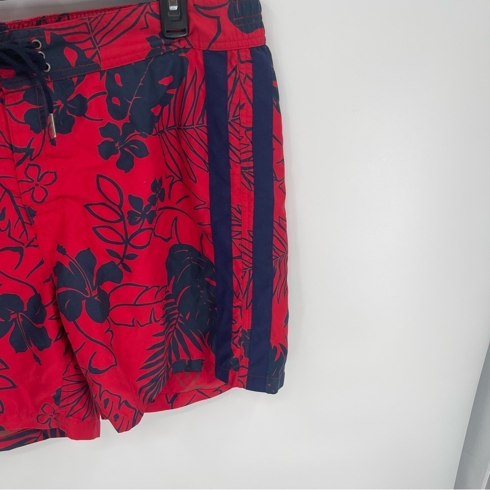 Polo Ralph Lauren Swim Trunks Mens Size XL Shorts Red Blue Floral 6.5 Inseam - Picture 3 of 9
